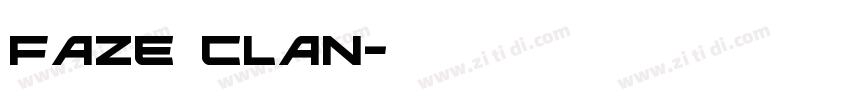 faze clan字体转换